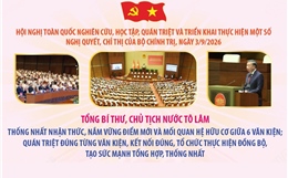 Tổng Bí thư, Chủ tịch nước Tô Lâm: Thống nhất nhận thức, nắm vững điểm mới và mối quan hệ hữu cơ giữa 6 văn kiện