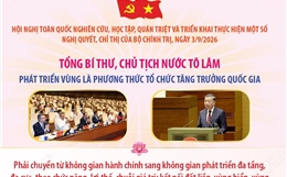 Tổng Bí thư, Chủ tịch nước Tô Lâm: Phát triển vùng là phương thức tổ chức tăng trưởng quốc gia