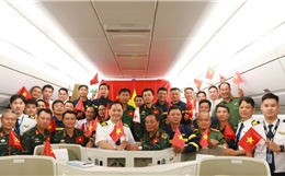 Vietnam Airlines đón đoàn cán bộ, chiến sĩ công tác tại Venezuela trở về nước