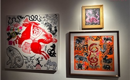 Hào khí xuân trong tranh ‘Thánh mã’ 