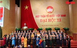 Đoàn Chủ tịch Ủy ban Trung ương Mặt trận Tổ quốc Việt Nam khóa XI ra mắt Đại hội
