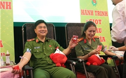 Hành trình 'Giọt máu nghĩa tình': Lan tỏa nghĩa cử cao đẹp trong công an Thủ đô 