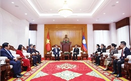 Tổng Bí thư Tô Lâm gặp các nguyên Tổng Bí thư, Chủ tịch nước Lào 