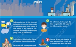 Các biện pháp dự phòng, bảo vệ sức khỏe chung