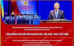 Tổng Bí thư, Chủ tịch nước Tô Lâm: Công đoàn phải đổi mới nhanh hơn, sâu hơn, thực chất hơn