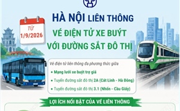 Từ 1/9/2026, Hà Nội liên thông vé điện tử xe buýt với đường sắt đô thị