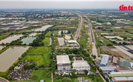 Ảnh 360 độ: Gói thầu số 9 - Vành đai 4 chậm tiến độ vì thiếu mặt bằng