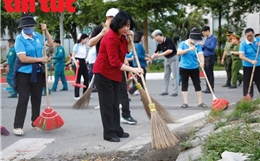 126 xã, phường ở Hà Nội ra quân tổng vệ sinh môi trường