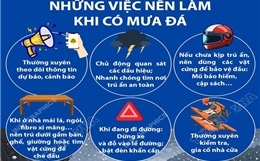 Những việc nên làm và không nên làm khi xảy ra mưa đá