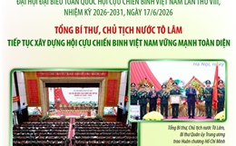 Tổng Bí thư, Chủ tịch nước Tô Lâm, Bí thư Quân ủy Trung ương: Tiếp tục xây dựng Hội Cựu chiến binh Việt Nam vững mạnh toàn diện