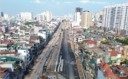 Hà Nội: Đường Vành đai 1 đoạn Hoàng Cầu - Voi Phục dần lộ diện