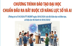 Chương trình đào tạo đại học: Chuẩn đầu ra bắt buộc có năng lực số và AI