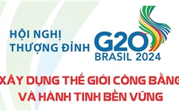 Hội nghị thượng đỉnh G20: Xây dựng thế giới công bằng và hành tinh bền vững