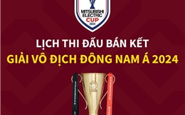 Lịch thi đấu bán kết Giải vô địch Đông Nam Á 2024