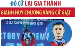 Giải vô địch cử tạ châu Á 2025: Đô cử Lại Gia Thành giành Huy chương Vàng cử giật