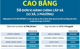 Thông tin chi tiết sắp xếp các đơn vị hành chính cấp xã của tỉnh Cao Bằng