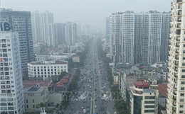 Hà Nội tiếp tục chìm trong bụi mịn và sương mù