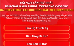 Hội nghị lần thứ nhất Ban Chấp hành Trung ương Đảng khóa XIV hoàn thành các nội dung đặc biệt quan trọng