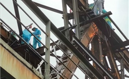 Cận cảnh sửa chữa, gia cố nhịp 18 cầu Long Biên