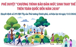 Phê duyệt 'Chương trình Bảo đảm mức sinh thay thế trên toàn quốc đến năm 2030'