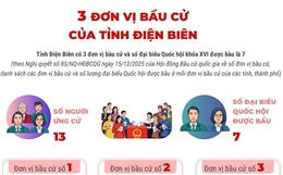 3 đơn vị bầu cử của tỉnh Điện Biên
