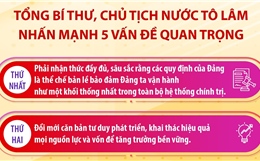Tổng Bí thư, Chủ tịch nước Tô Lâm nhấn mạnh 5 vấn đề quan trọng tại Hội nghị quán triệt và triển khai Nghị quyết Hội nghị Trung ương 2