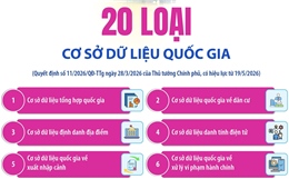 20 loại cơ sở dữ liệu quốc gia