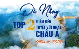 Đà Nẵng đứng thứ hai trong Top điểm đến hấp dẫn nhất châu Á mùa hè 2026
