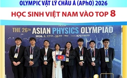 Học sinh Việt Nam vào top 8 Olympic Vật lý châu Á