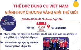 Thể dục dụng cụ Việt Nam giành Huy chương Vàng giải thế giới