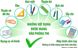 Những vật dụng được phép và không được phép mang vào phòng thi