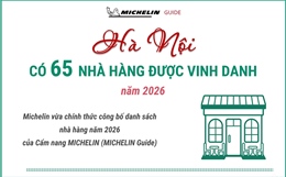 Hà Nội có 65 nhà hàng được Michelin vinh danh