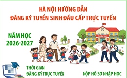 Hà Nội: Hướng dẫn đăng ký tuyển sinh đầu cấp trực tuyến năm học 2026 - 2027