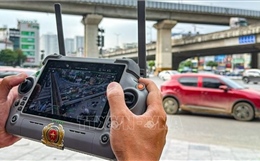 UAV hỗ trợ phát hiện vi phạm, xử lý điểm nghẽn giao thông tại Hà Nội