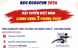 ABU Robocon 2026: Đội tuyển Việt Nam giành hạng 3 chung cuộc