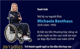 Michaela Benthaus - người ngồi xe lăn đầu tiên bay vào không gian