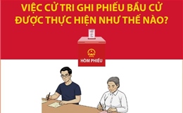 Việc cử tri ghi phiếu bầu cử được thực hiện như thế nào?