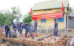 Lực lượng Hải quân chung tay xây dựng nhà ở cho gia đình chính sách