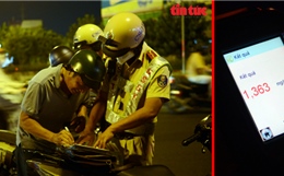 TP Hồ Chí Minh: 9/10 trường hợp bị kiểm tra vi phạm nồng độ cồn
