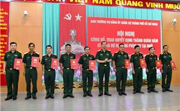 Trên 170 sĩ quan dự bị được thăng quân hàm tại TP Hồ Chí Minh