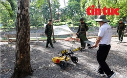TP Hồ Chí Minh: Siêu âm lòng đất, tìm kiếm hài cốt liệt sĩ tại Công viên Lê Thị Riêng
