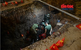 Tiếp tục tìm kiếm hài cốt liệt sĩ tại rãnh mộ tập thể ở Công viên Lê Thị Riêng