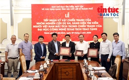 Tiếp nhận hồ sơ chôn cất 21 liệt sĩ và nhiều tư liệu chiến tranh từ Hoa Kỳ