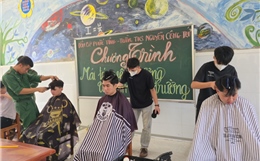 Bộ đội Biên phòng đồng hành cùng học sinh qua chương trình ‘Mái tóc yêu thương’