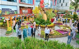 Người dân du Xuân sớm với không gian Tết tại TP Hồ Chí Minh