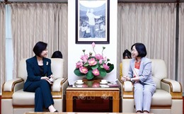 Tổng Giám đốc TTXVN Vũ Việt Trang tiếp Đại sứ Hàn Quốc tại Việt Nam