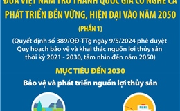 Đưa Việt Nam trở thành quốc gia có nghề cá phát triển bền vững, hiện đại vào năm 2050 (Phần 1)