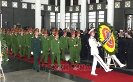 Bộ Tư lệnh Cảnh sát cơ động, Bộ Công an viếng Tổng Bí thư Nguyễn Phú Trọng