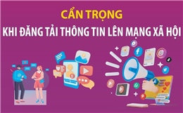 Cẩn trọng khi đăng tải thông tin lên mạng xã hội