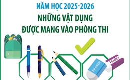 Kỳ thi vào lớp 10 năm học 2025-2026: Những vật dụng được mang vào phòng thi